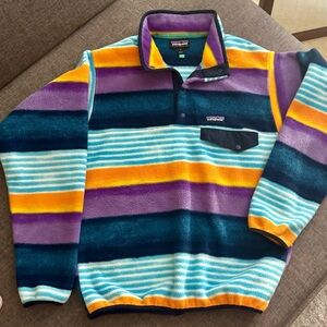 SOLD‼️Patagonia Synchilla Snap-T Fleece Pullover Jacket Painted Fitz Strip